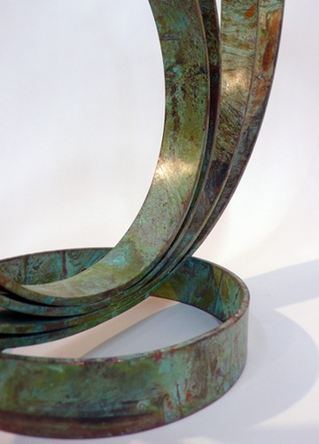 Loop XV - patinated bronze