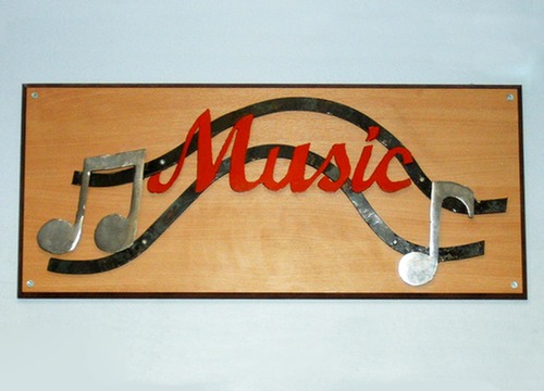 Music sign - key stage 3 classroom signs project